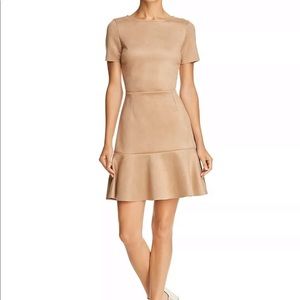Suede NWT like fit and flare flirty Aqua dress S